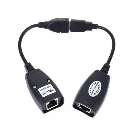 USB 2.0 Extension Extender Adapter M & F to RJ45 Lan Network Ethernet Repeater