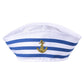 Navy Hat Blue And White Stripes Child Sailors Ship  Captain Hat With Anchor Sailor Cosplay