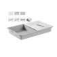 MHome 6-in-1 Multi-Functional Grater & Drainer Cutting Board | Chopping Board with Containers, Lids & Graters