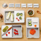 MHome 6-in-1 Multi-Functional Grater & Drainer Cutting Board | Chopping Board with Containers, Lids & Graters