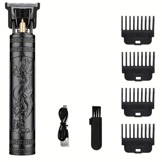 Vintage Hair Clipper Cordless Electric Shaver Hair Cutting Machine For Men USB Hair Clipper Barber Beard