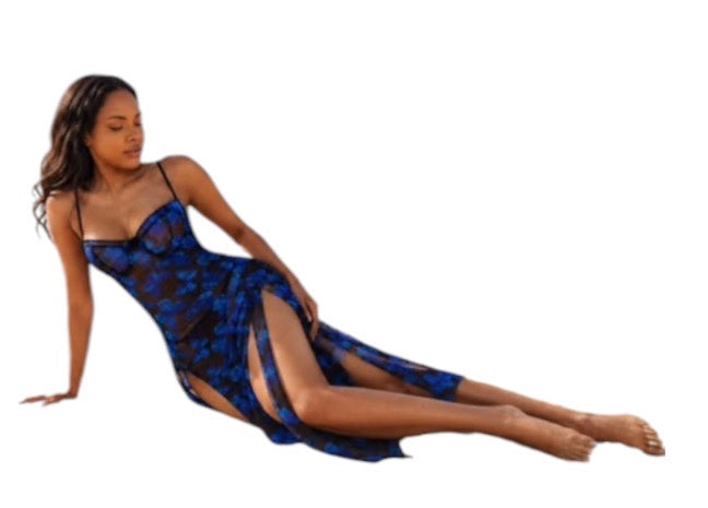 Ladies Floral Maxi Dress-Various Colours