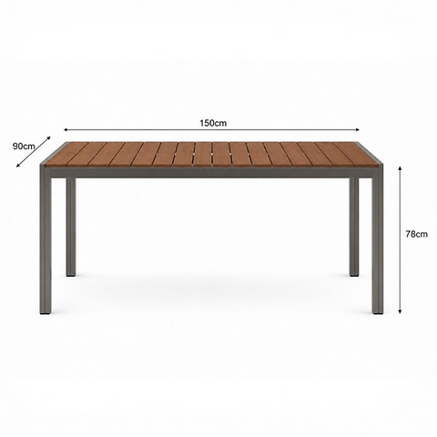 MFURN Candy Outdoor Patio Dining Set 7pc