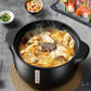 MHome  Ceramic Casserole, With Lid Ceramic Pot,Heat-Resistant Round Stew,Soup Pot-4L