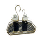 MHome
Figurine, Swan,Crystal, Creative Swan Ornament,With Pedestal, Crystal Cluster. 3pc Set