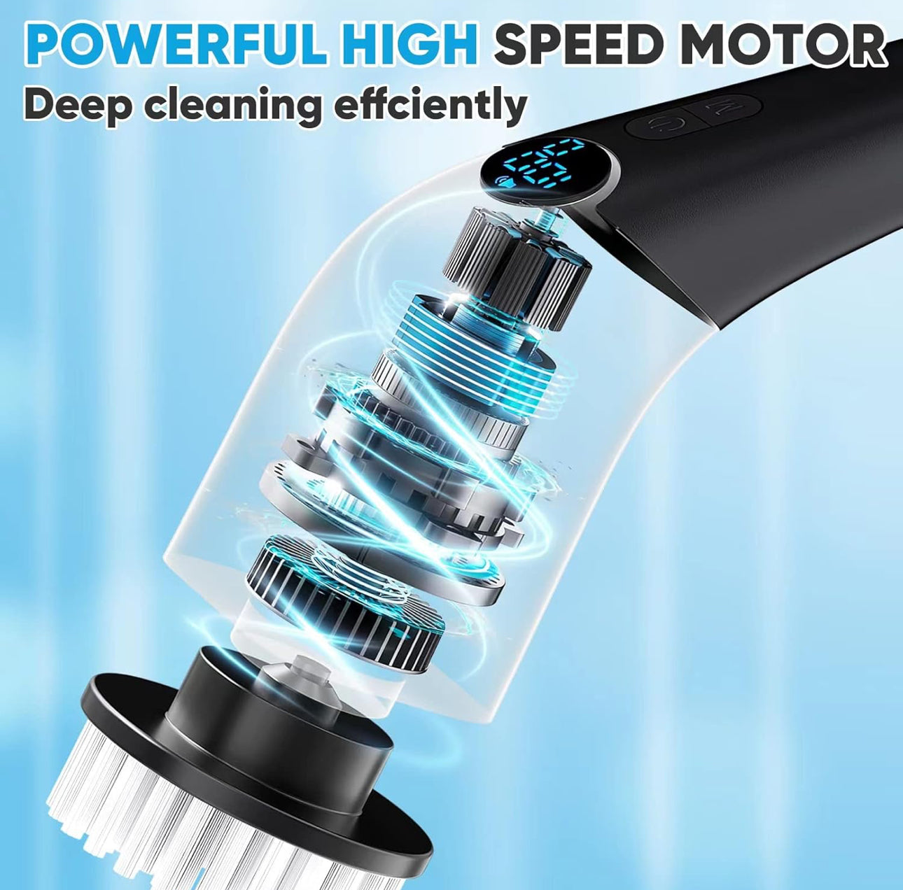 MHome 8 IN1 Electric Brush Spin Scrubber Cordless Rechargeable Handheld