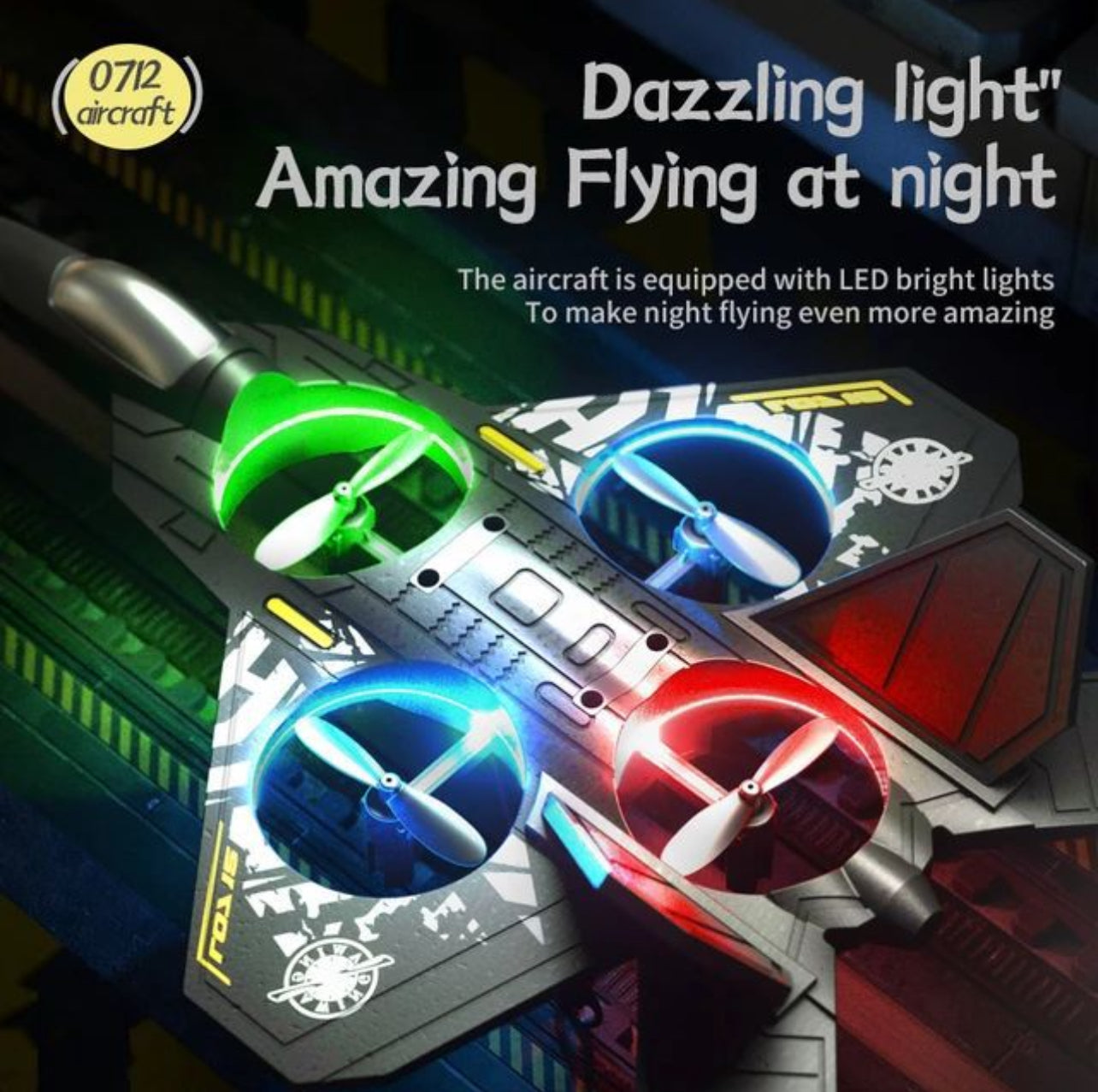 Airplane 6-Axis Gyroscope Hovering Fixed Height Glider Fighter Aircraft