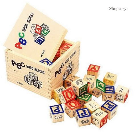 ABC wooden blocks Early Learning – Megamall Online Store
