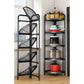 MHome 5-Tier Metal Corner Rack – Foldable Storage for Home & Office