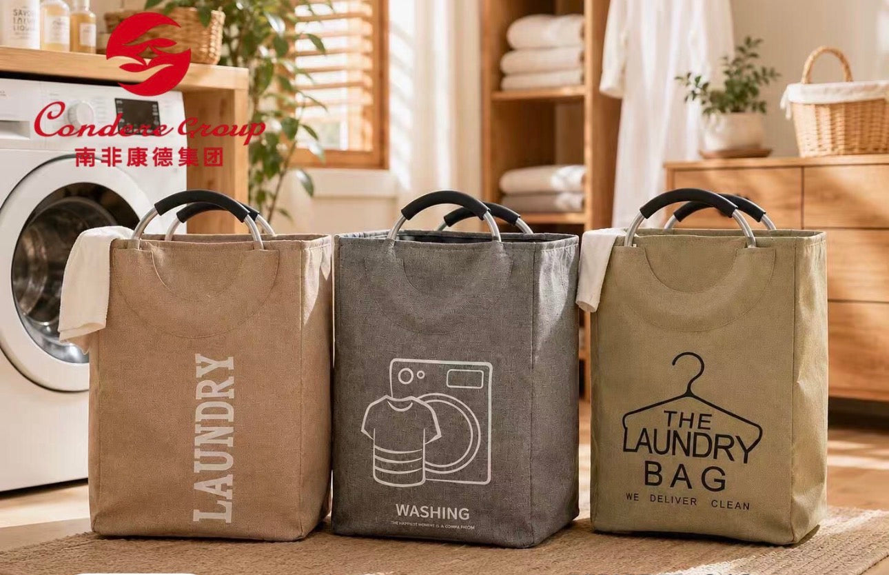 MHome Collapsible Laundry Bag with Ring Handles-Various Options