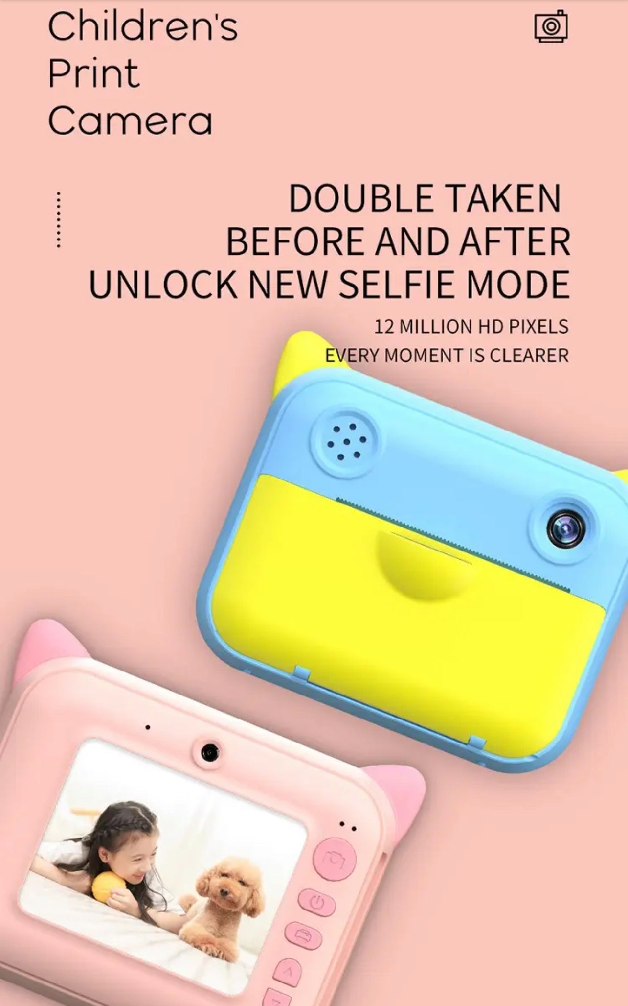 Kids Instant Print Camera