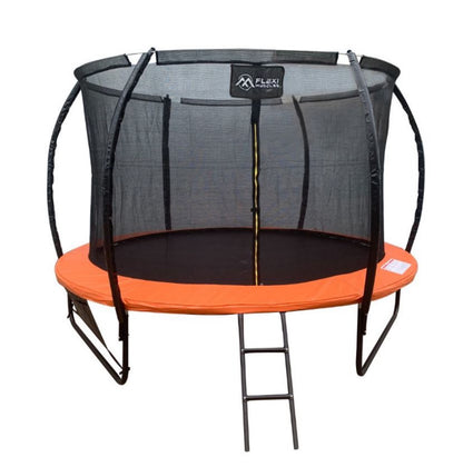 Trampoline Safety Net, Mat, Pad And Ladder With Basketball Set-Various Sizes