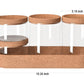 MHome 4-Pack Glass Jars with Cork Lids & Base – Multipurpose Organizer & Storage Canister Set