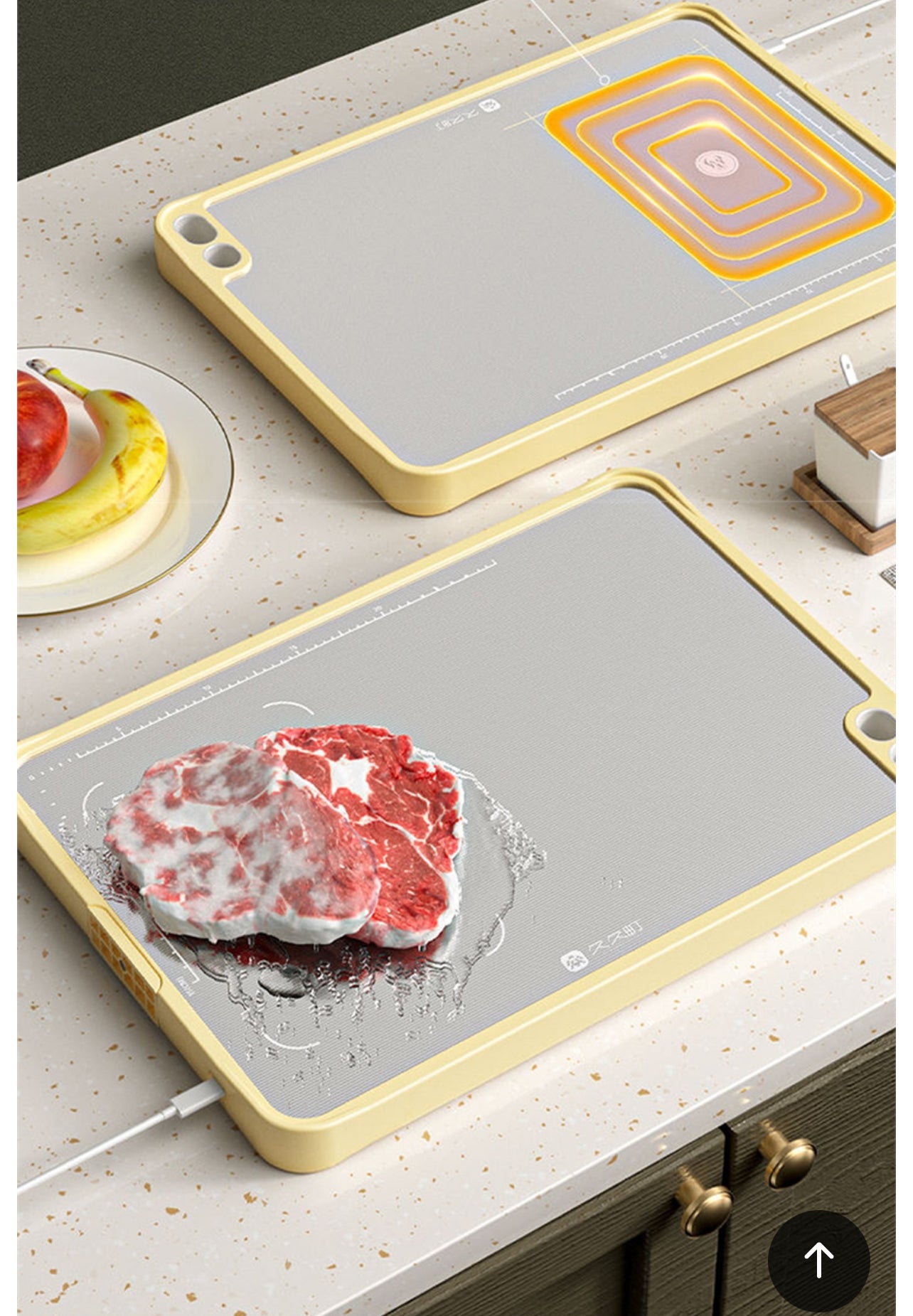 Thawing chopping board thawing chopping board thawing board thawing device double-sided chopping board cutting board antibacterial and mildew-proof chopping board 304 stainless steel