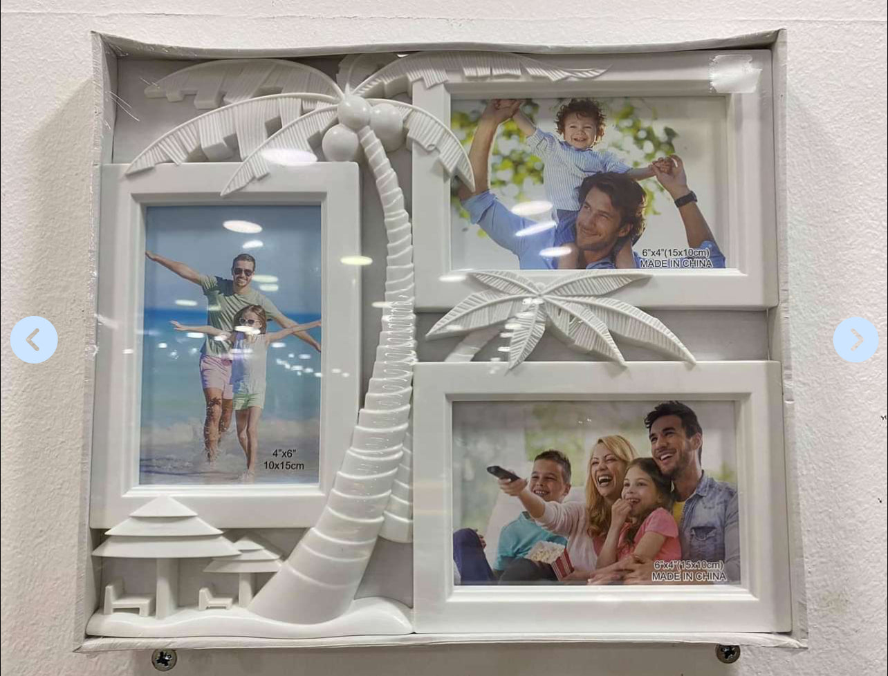Photo Frame 33X29Cm 3Photo Palm Tree
