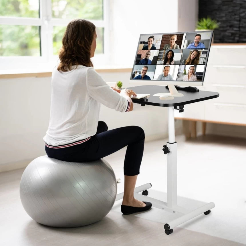 MFurn Adjustable & Rotating Multifunction Laptop Table – Mobile Desk for Home & Office