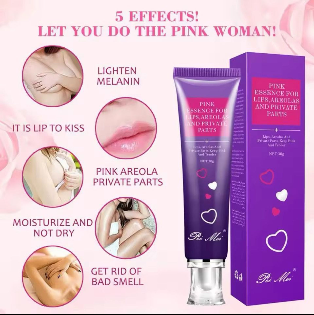 Pei Mei - Pink Essence for Lips, Areolas, and Private Parts
