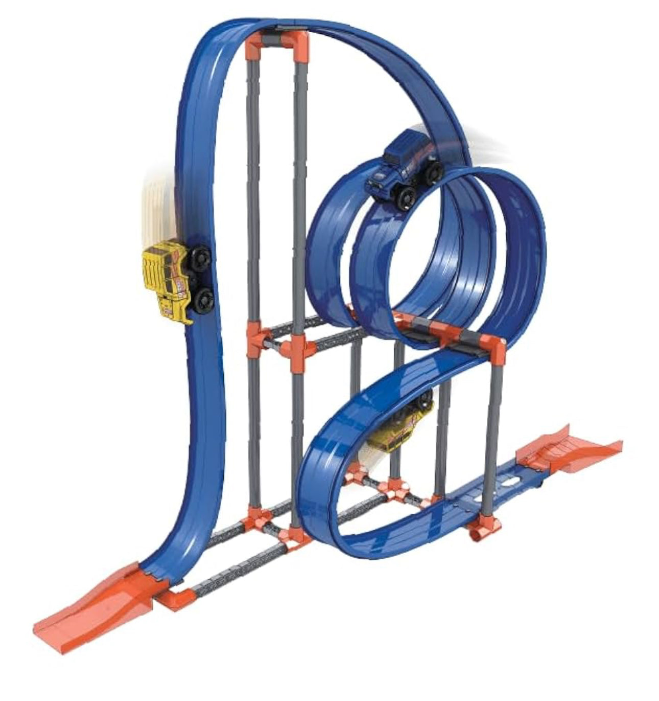 Nitro2Go Magnetic Track High-Speed Racing Set,Track, Car Racing set for Kids, Boys & Girls Age 3+ years 56pc