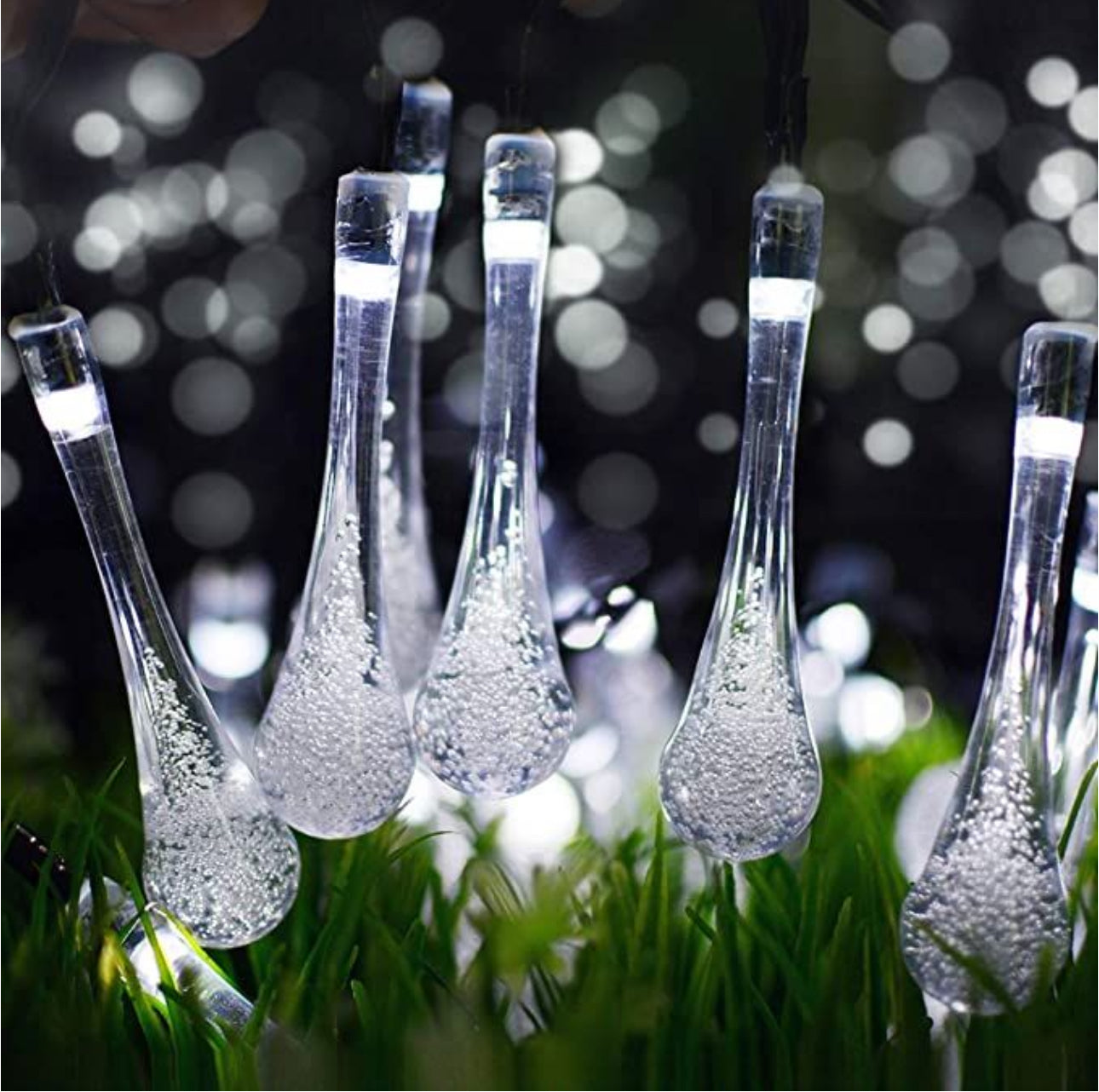 Christmas LED Solar Powered Water Drop Fairy Light - 6M