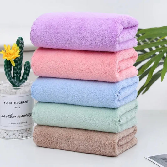 Bathroom Towels  Absorbent   Bath Towels Home Face Hair Towels Washcloths - 5pc Pack