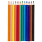 Colour Pencils - Triangular 9.5mm (12pc) - Croxley