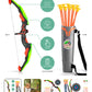 Kids Bow and Arrow Set - LED Light Up Archery Toy Set with 10 Suction Cup Arrows, Target & Quiver, Indoor and Outdoor Toys for Children Boys Girls