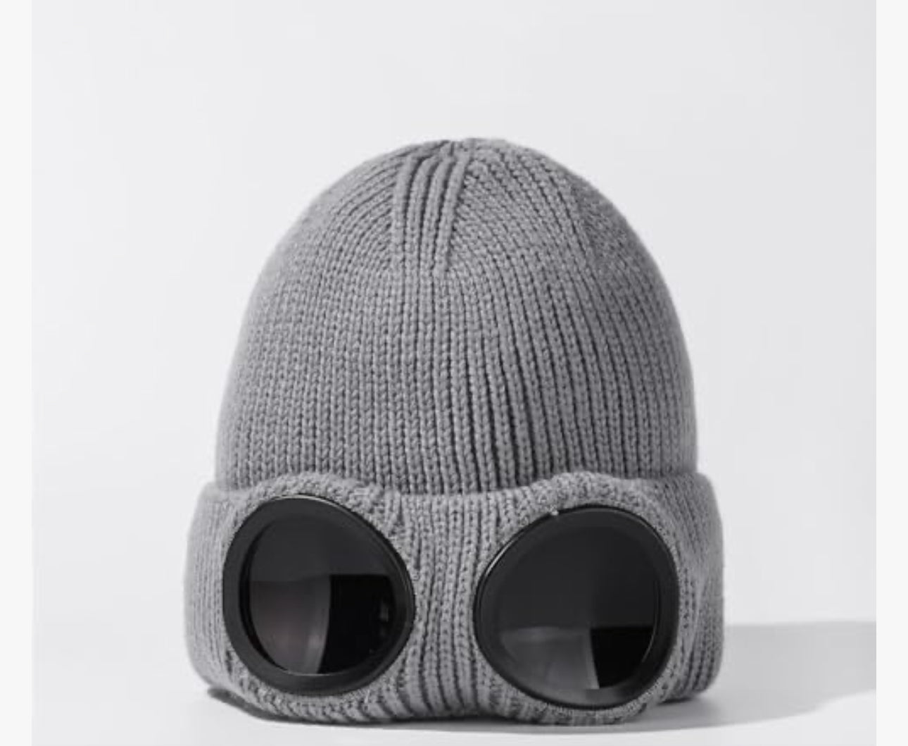 Unisex Knitted Beanie With Sunglasses