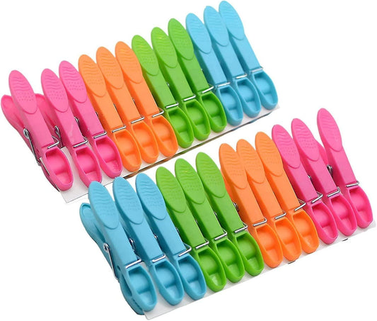 Clothes Clips Pegs Windproof Clothes Pins,24pc