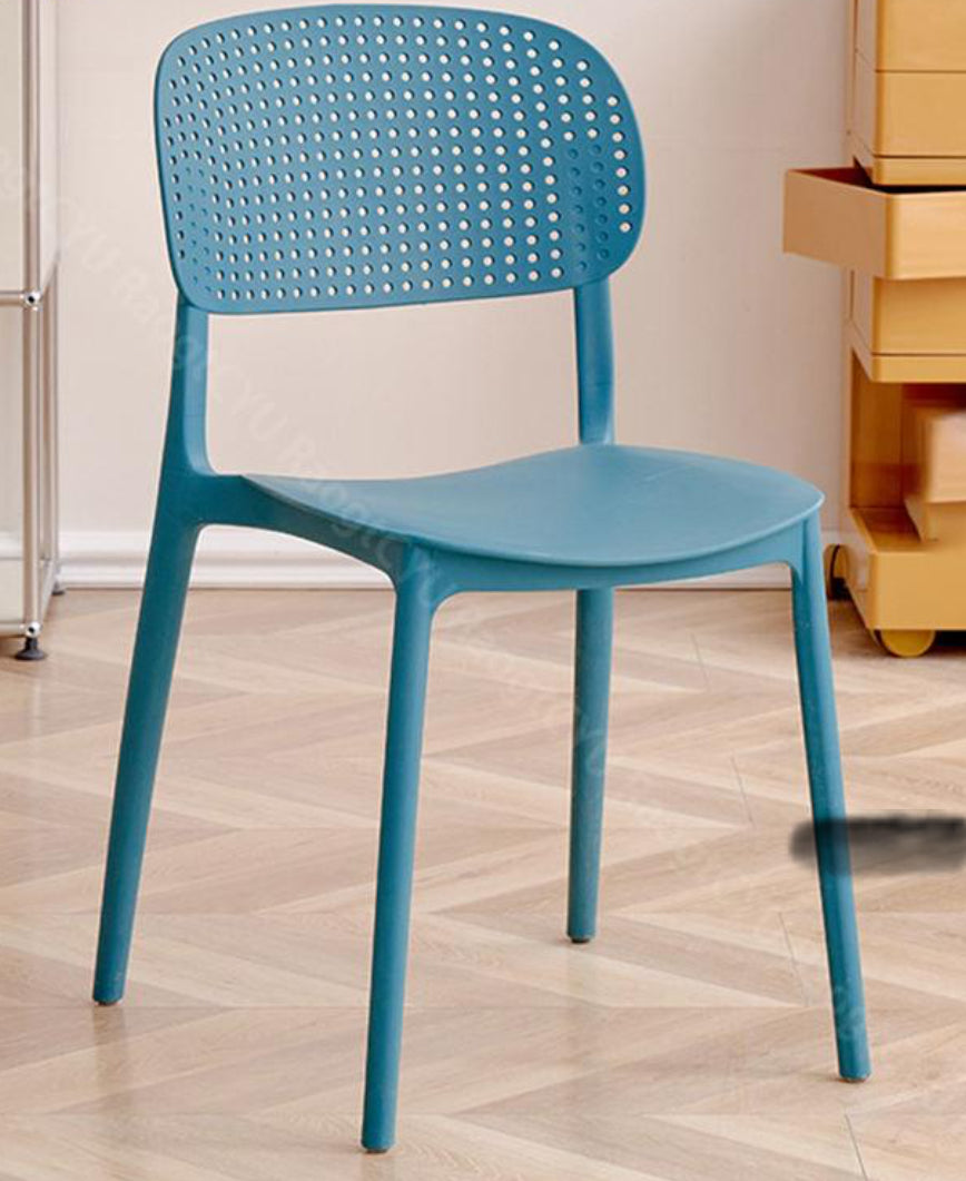 MFurn Modern Perforated-Back Dining Chair – Various Colours