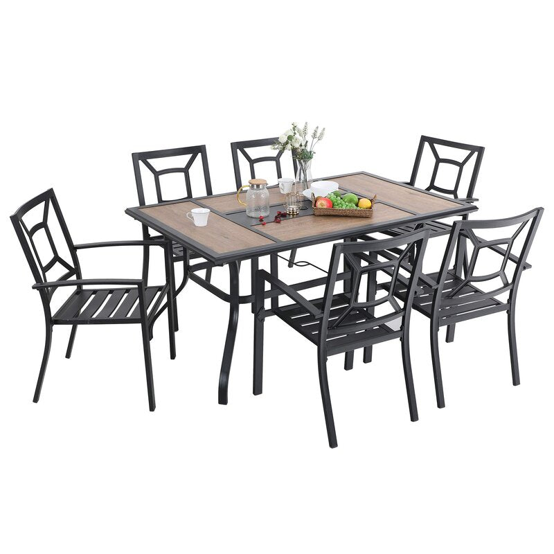 Outdoor Patio Dining Set 7pc