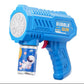 Children Electric Bubble Gun Rocket Soap Automatic bubble machine Kids Summer Outdoor Bubble Blowing Toys for Kids