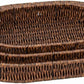 MHome Wicker Storage Basket Oval 3pc Set