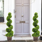 Artificial Boxwood Spiral Topiary Tree Plant Twisted Indoor Or Outdoor Decor