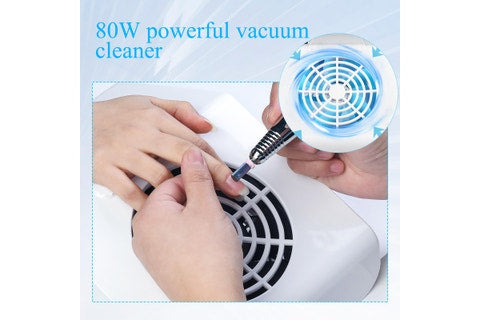 Nail Vacuum Cleaner,80W Nail Dust Collector, Nail Art Tool