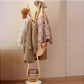 MHome Coat Rack Stand With Hooks, Coat Tree With Storage Basket, Coat Rack Freestanding Metal For Hallway, Office, Coat Hangers Stand Hall Tree With Shelves For Clothes, Scarves