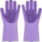 MHOME Multifunction Magic Silicon Dish Washing Gloves 2pc Set