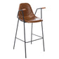 MFurn Mid Century Industrial Bar Stool with Footrest & Armrest Various Colours 2pc Set