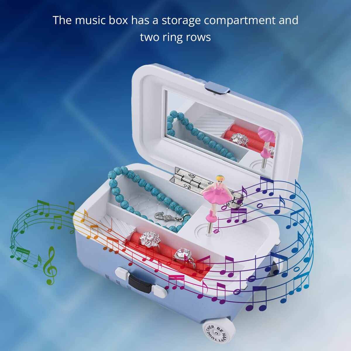 Musical Jewellery Box Suitcase Style