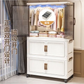 MHome Foldable Wardrobe / Multifunctional Plastic Storage Cabinet – Dustproof Organizer