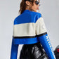 Ladies Crop Biker Faux Leather Jacket