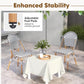 MFurn Lola French Bistro Outdoor Patio Set 7pc-Only Available On Pre-Order