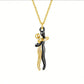 INFINITY Hug  Pendant Necklace Sterling Silver For Lovers
