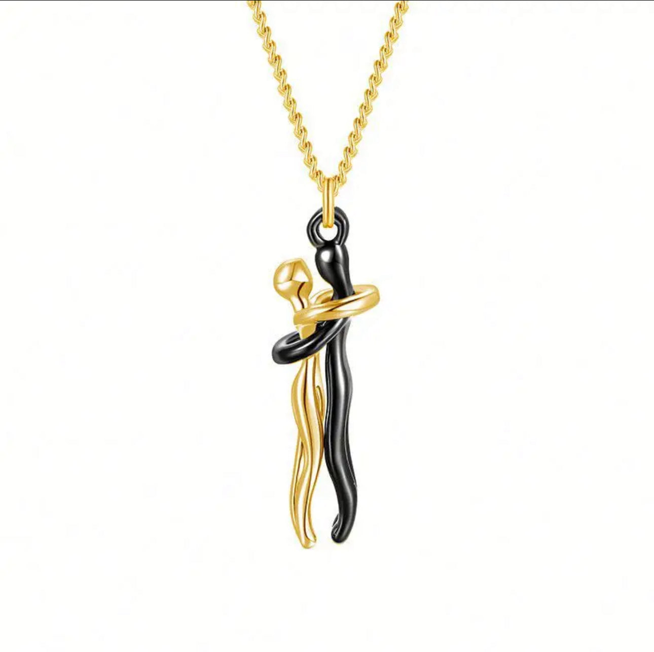 INFINITY Hug  Pendant Necklace Sterling Silver For Lovers