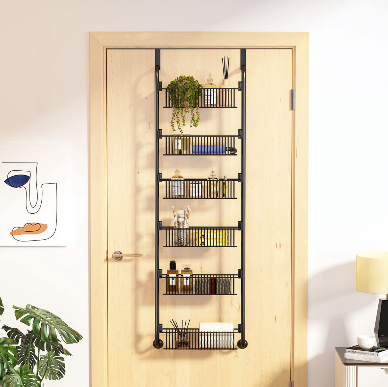 Door Hanging Organiser - 6 Shelf