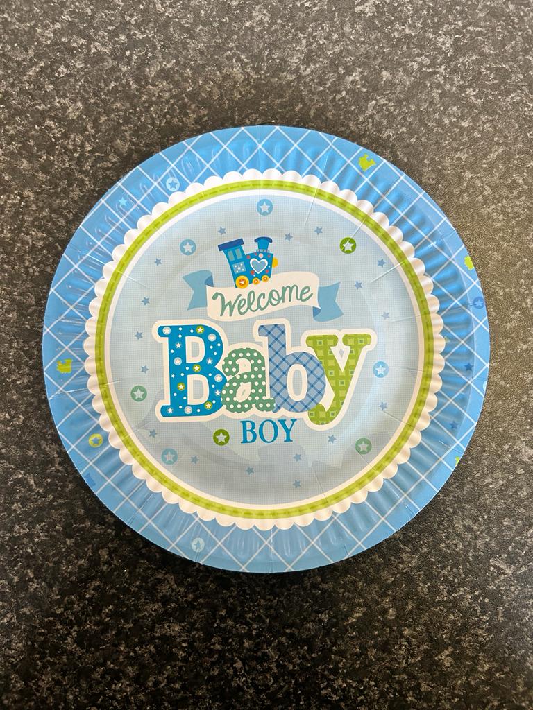 Baby Shower Party Plates 10pc - Various Options