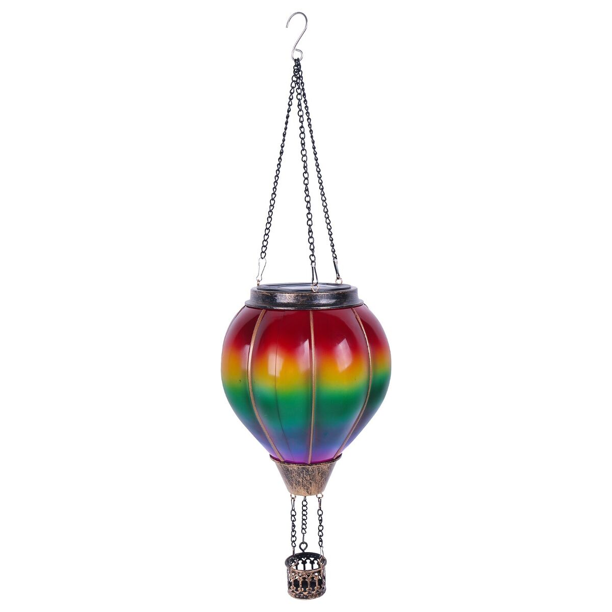 Solar Hot Air Balloon Outdoor LED Hanging Lantern Decorative Light For Patio