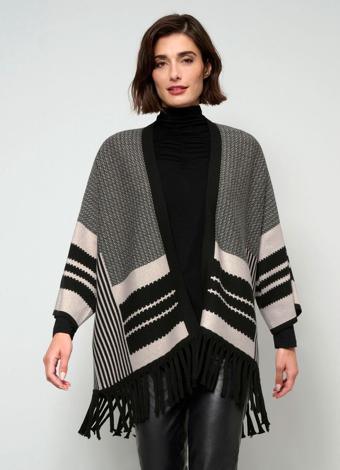 Ladies Poncho-Style Cardigan -Various Colours