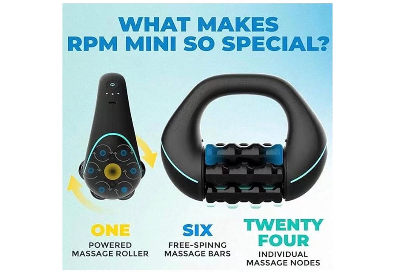 MSportz Electric Handheld Rolling Massager,Electric Rolling Percussion Massager,Marvixor Cellulite Roller,Ergonomic Multiple Handles, 3 Strength Levels, and 24 Massage Buttons