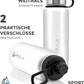 Stainless Steel Drinking Bottle, 1000 ml, Premium Insulated Bottle for Hiking, Fitness, Cycling, School and Office, with Free Sports Lid