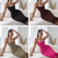 Ladies Ribbed Knit Spaghetti Strap Dress- Various Options